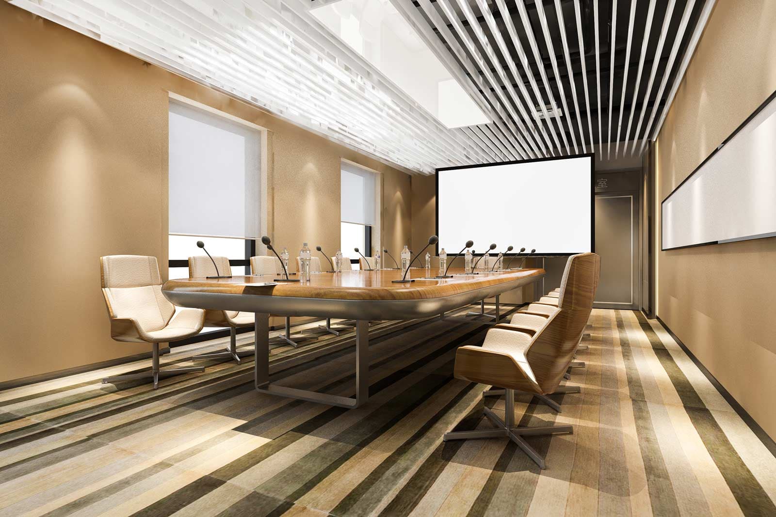 A business meeting room